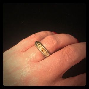 Brighton silver ring - size 7- spectrum Stones